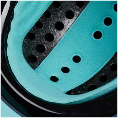 Шлем 120 fouganza цвет: бирюзово-зеленый /сине-серый - заказать с доставкой в интернет-магазине декатлон