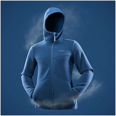 Толстовка флисовая теплая для походов мужская SH500 U-WARM QUECHUA - купить в интернет-магазине