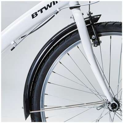 Велосипедные крылья 24 дюйма чёрные BTWIN - купить в интернет-магазине