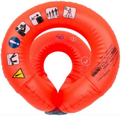 Жилет плавательный надувной оранжевый (для веса 18–30 кг) NABAIJI - купить в интернет-магазине